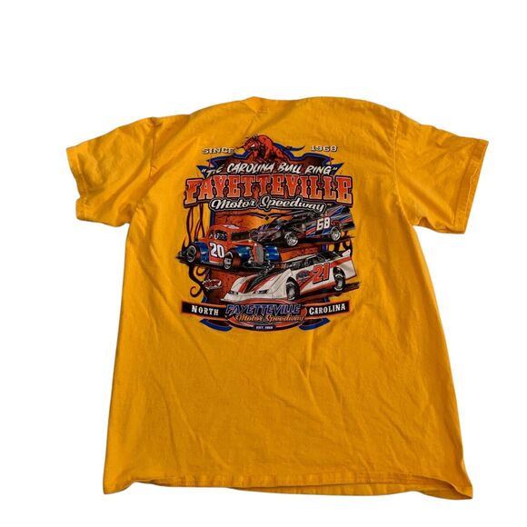 Gildan Men's Size M The Carolina Bull Ring Fayetteville Motor Speed Way T-Shirt - Picture 11 of 13